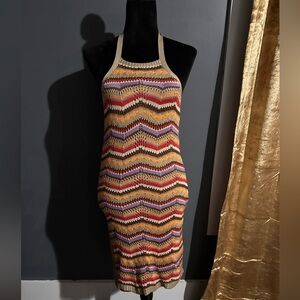 Multiple color backless dress